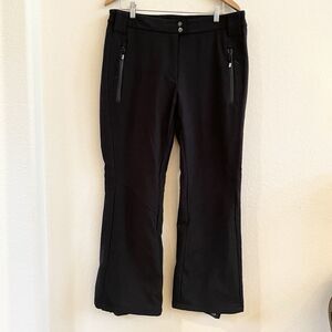 Etirel‎ Women Dry Plus Black High Waist Insulated Ski Pants Zip Pockets Size XL
